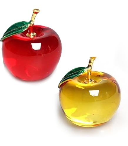 クリスタル　リンゴの置物 Amazon.co.jp: (pont du monde) りんご型 水晶 りんご クリスタル 置物