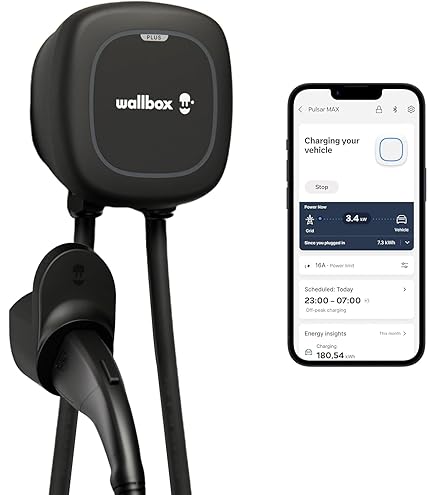 Amazon.co.jp: PulsarPlus EV充電器 6.4kw Wi-Fi/Bluetooth対応