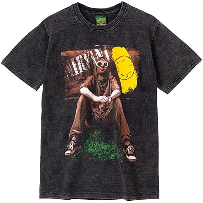 Amazon | [KTTGYRE] ヴィンテージ風Tシャツ NIRVANA ニルヴァーナ 男女