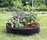 Firlar 植え袋 植木ポット 不織布プランター 大容量 植え袋 植木鉢 ガーデンニング 園芸 ガーデン栽培袋 植物育成 野菜栽培 通気性、浸透性が良い 50ガロン（ブラック）