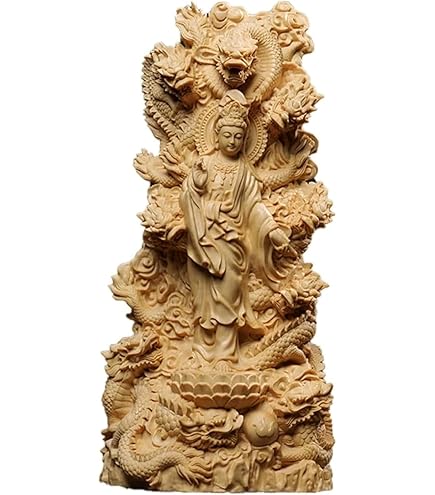 Amazon｜龍神 仏像【九龍観音菩薩】観音様 置物 開運 繁盛 仏間 仏壇