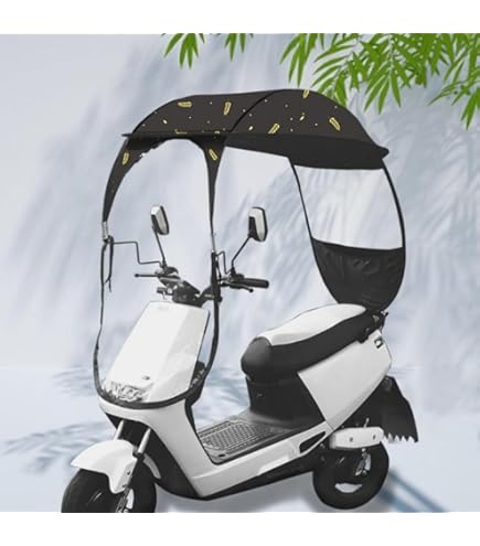 Amazon | SOLLENTバイク 屋根 スクーター 屋根 後付け 自転車レイン