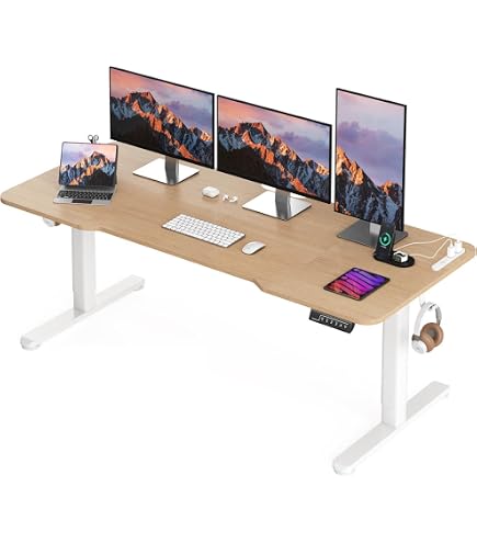 Amazon | STARY L字型 電動昇降デスク スタンディング対応 幅140cm