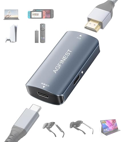 Amazon.co.jp: 映像変換アダプタ、HDMIからTYPECへ、GOOVIS® 製品G3MAX