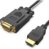 BENFEI HDMI to VGA 6 Feet Cable, Uni-Directional HDMI to VGA Cable (Male to Male) Compatible for Computer, Desktop, Laptop, P