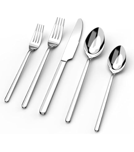カトラリー　43本　ELLE PARIS cutlery Collection Cutlery 43-Piece ELLE PARIS Cutlery Collection : Amazon.sg: Home