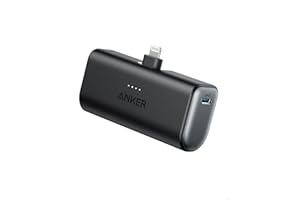 Anker Nano Power Bank (12W, Built-In Lightning Connector) (モバイルバッテリー 5000mAh 小型コンパクト)【MFi認証済/PowerIQ搭載/ライトニング端子一体型】 iPhone 14