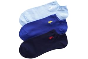 Polo Ralph Lauren 92022800 Socks (3 Pair Set) Polo Ralph Lauren, Smooth and Comfortable Pique Knit Sneaker-Length Socks, 3 Pair Set, Men's, Women's, Unisex