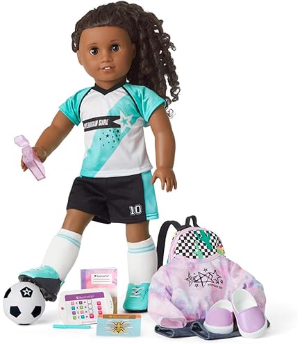 American Girl Truly Me 18-inch Doll #113 With Brown Eyes, Dark-Brown Hair, Deep Skin, Shorts And T-shirt, For Ages 6 - View #8