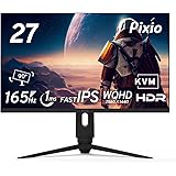 Pixio PX277 PRO ゲーミングモニター 27インチ WQHD IPS 165Hz 1ms USB Type-C 高さ調整 縦横回転 スピーカー内蔵 2年保証