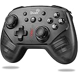 「2020最新版」switch コントローラー スイッチ コントローラー DinoFire 無線 HD振動 小型6軸ジャイロセンサー搭載 半透明 TURBO連射機能スイッチ 全システムに対応 小型 プロコン 技適承認取得
