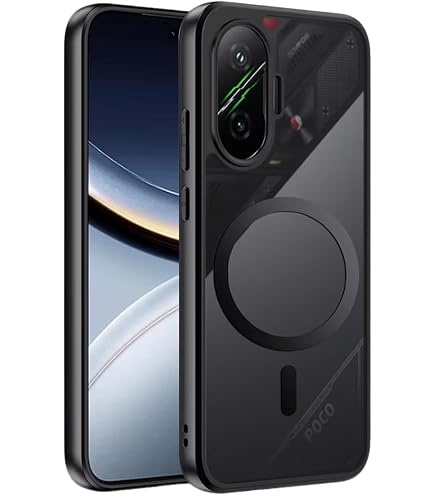 Amazon.co.jp: Xiaomi POCO F7 用 ケース 透明のデザイン Magsafe対応