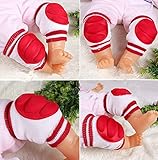 ベビー キッズ 用 サポーター 膝用 ニーパッド ひざあて 外遊び サポーター　赤ちゃん メッシュ ネット編み ニーパット かわいい パット付き 膝当て ベビー 外遊び 転び防止 ケガ防止 通気性良い