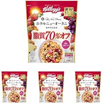 Amazon.co.jp: ケロッグ 素材まるごとグラノラ 脂質70%オフ 380g (× 4