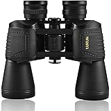 LUXUN 10x50 Binoculars for Adults, Compact Waterproof Hunting Binocular, Low Light Night Vision Binoculars for Outdoor Hiking