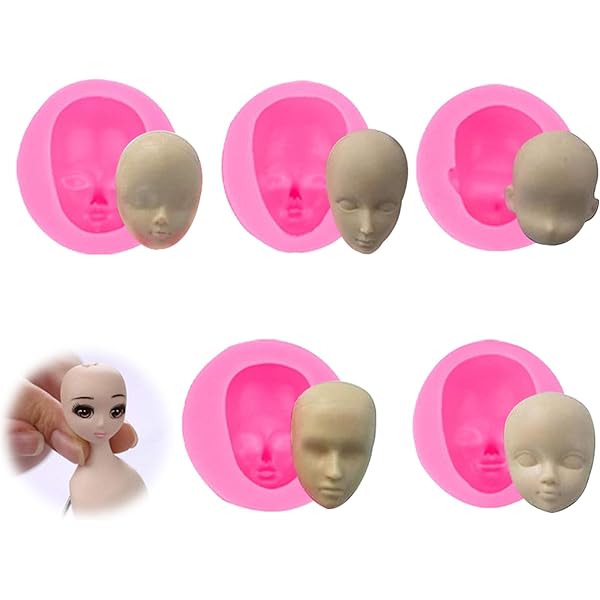 ハンドメイド　顔型 Amazon.co.jp: Funshowcase BJDドール 人形顔型 6/1 シリコン