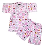 甚平スーツ キッズ ベビー 男の子 女の子 子供 夏物 ドラゴン 金魚 ネコ タヌキ イチゴ fo-jib 100 No.03