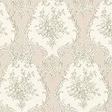Mirage 2530-20543 Viola Damask Wallpaper Green [並行輸入品]