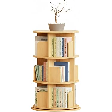 ⭐️新品 JoltMemori 回転式本棚 5段 大容量 45x45x160cm ⭐️新品 JoltMemori 回転式本棚 5段 大容量 45x45x160cm 回転コミック