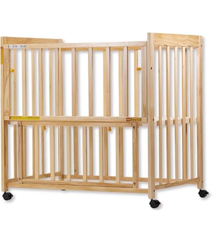 Amazon.co.jp: ヤトミ ベビーベッド ミニサイズ ミミ2 グレー MM552GR