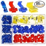 Hilitchi 85pcsクイックスプライスSolderlessワイヤとt-tap電気コネクタ詰め合わせキット