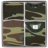 (ロスコ)ROTHCO ギフトセット 4点セット 出産祝い ワンピースボディスーツ よだれかけ クリブキャップ ブランケット 迷彩 カモフラージュ [ブランド]6995-wood[並行輸入品]