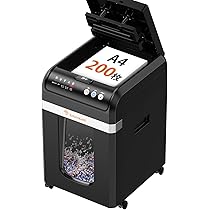 Amazon.co.jp: bonsaii オートフィードシュレッダー 200枚 業務用 静音