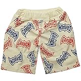 《初夏盛夏対応》 GARACH(ギャラッチ) 天竺英字ロゴ総柄ハーフパンツ 130cm /Re NO.AH-1622205