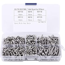 Amazon | 六角穴付きボルト セット M3 ステンレス 6mm 8mm 10mm 12mm