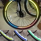 Karchi 自転車 飾り ホイールカラフル 反射自転車リムステッカーホイールデカール ステッカーサイクリング