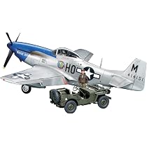 Maquette Plastique Tamiya 1:48 Messerschmitt Bf109 G-6 & Kübelwagen - Kit De Montage Détail Historique