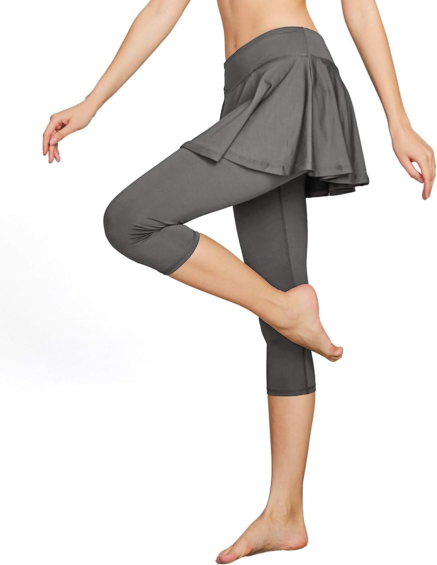 Skirted Leggings Tights Athletic Skorts 