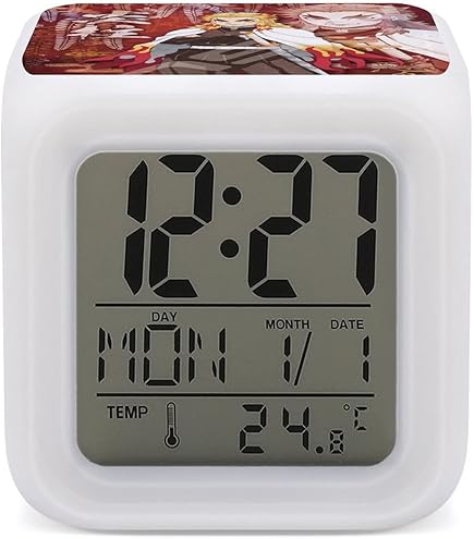 Amazon.co.jp: 鬼滅の刃置き時計 目覚まし時計 光る時計 鬼滅の刃 LED