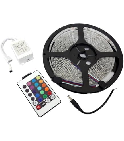 Amazon.co.jp: 12V フルカラー（RGB） LEDテープライト 50cm 3