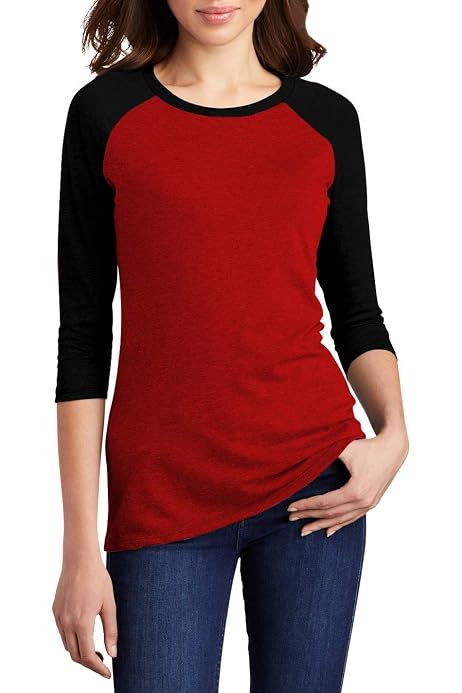 Baseball Shirt Jersey Womens Raglan 