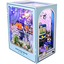 ミニチュア　ハンドメイド作品 Amazon | Spilay 1/24 ミニチュア ドールハウス 手作りキット