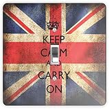 Keep Calm & Carry Onイギリス国旗Square – ライトS RK-LSPS-520