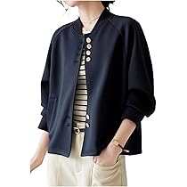 Amazon | [エムズ ミミ] アウター レディース 春 ノーカラー
