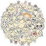 うさぎステッカー 50*2=100枚入り セット 可愛い 防水ステッカーシール キャラクター PVC 貼り紙 手帳シール DIY ギター 車 バイク ヘルメット ちいか 非公式 [並行輸入品]