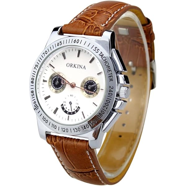 Amazon | ZooooM 太め ワイド レザー ベルト デザイン 腕時計