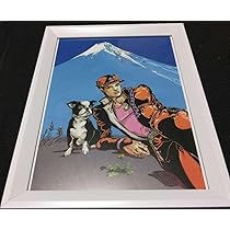 ジョジョの奇妙な冒険 ジョジョ展 ポスター 空条承太郎 イギー 富士山 B1 ジョジョの奇妙な冒険 ジョジョ展 ポスター 空条承太郎 イギー