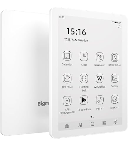 Amazon.co.jp: Bigme B6 カラー電子書籍リーダー 6インチ電子ペーパー