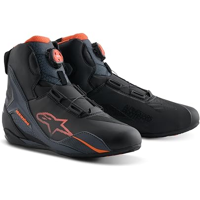 Alpinestars バイクブーツ ブラック/オレンジ Alpinestars バイクブーツ ブラック/オレンジ 【公式通販】
