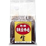 酵母・乳酸菌が活きている生味噌　海の精 有機豆味噌700g＜新No.9216＞★コンパクト★天然醸造法　■酒精不使用 ■伝統海塩「海の精」使用 ■２年長期熟成 ■生味噌（非加熱） ■塩分約11%