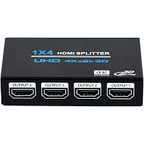 カメラ分配器(1～4台用) デジタルビデオレコーダー(C-102-80size) Amazon | J-Wonlyus 1x4 HDMIスプリッター HDMI 分配器 1 入力 4 出力