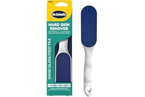 Dr. Scholl's Hard Skin Remover Nano Glass Foot File - Foot Callus Remover, Durable Foot Scrubber, Dead Skin Remover, Hygienic Pedicure Tool, Long Lasting Foot Buffer, Soft Smooth Feet