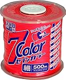 たくみ セブンカラー水糸 ピンク 細 4803 500m