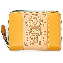 ダヤンエンボス 二つ折り財布 オレンジよりのベージュ ダヤンエンボス 二つ折り財布 オレンジよりのベージュ わちふぃ