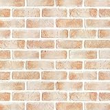 Magicfix 壁紙シール レンガ 50cm×5m ヘラ付き はがせる壁紙 シールタイプ(5m, DBS-23)