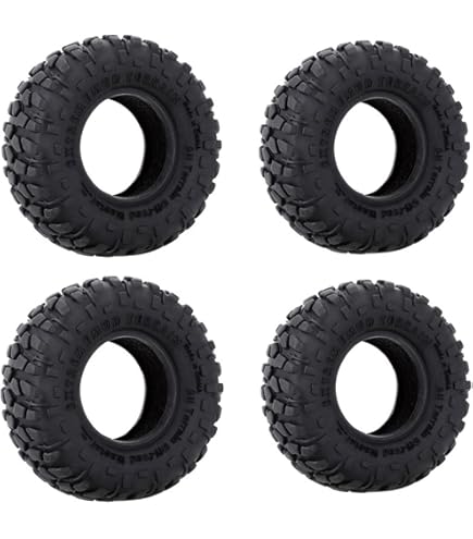 Amazon | TRZX 4個 ラバーRCタイヤ 42mm 1/18スケール用 京商ジムニー